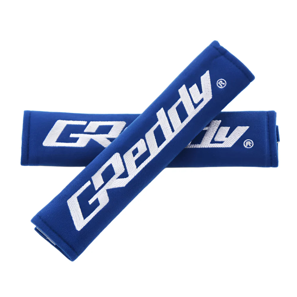 GREDDY seat belt pad blue