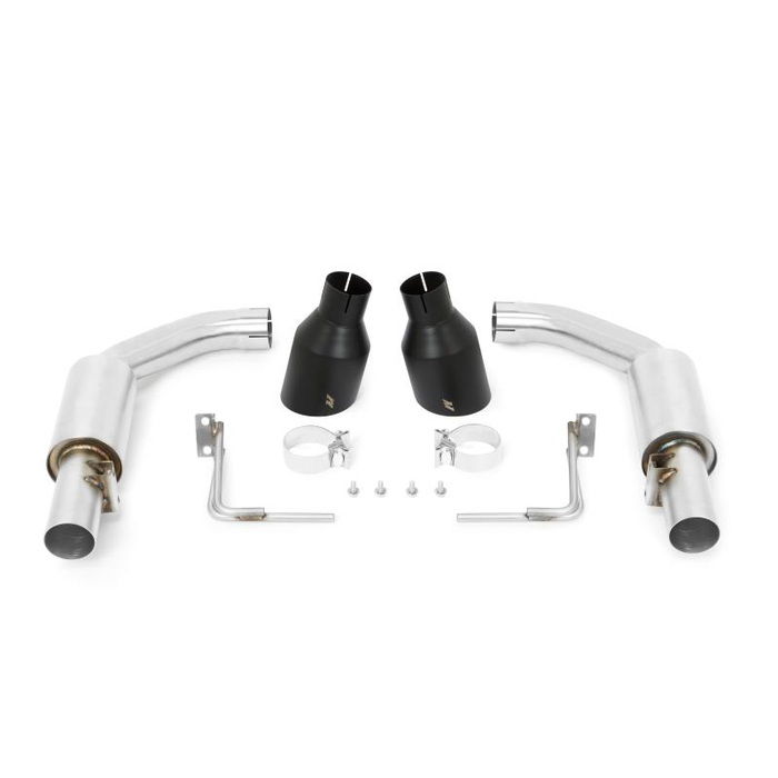MISHIMOTO Pro Axleback Exhaust, fits Ford Mustang GT 2015-2017 Black Tips