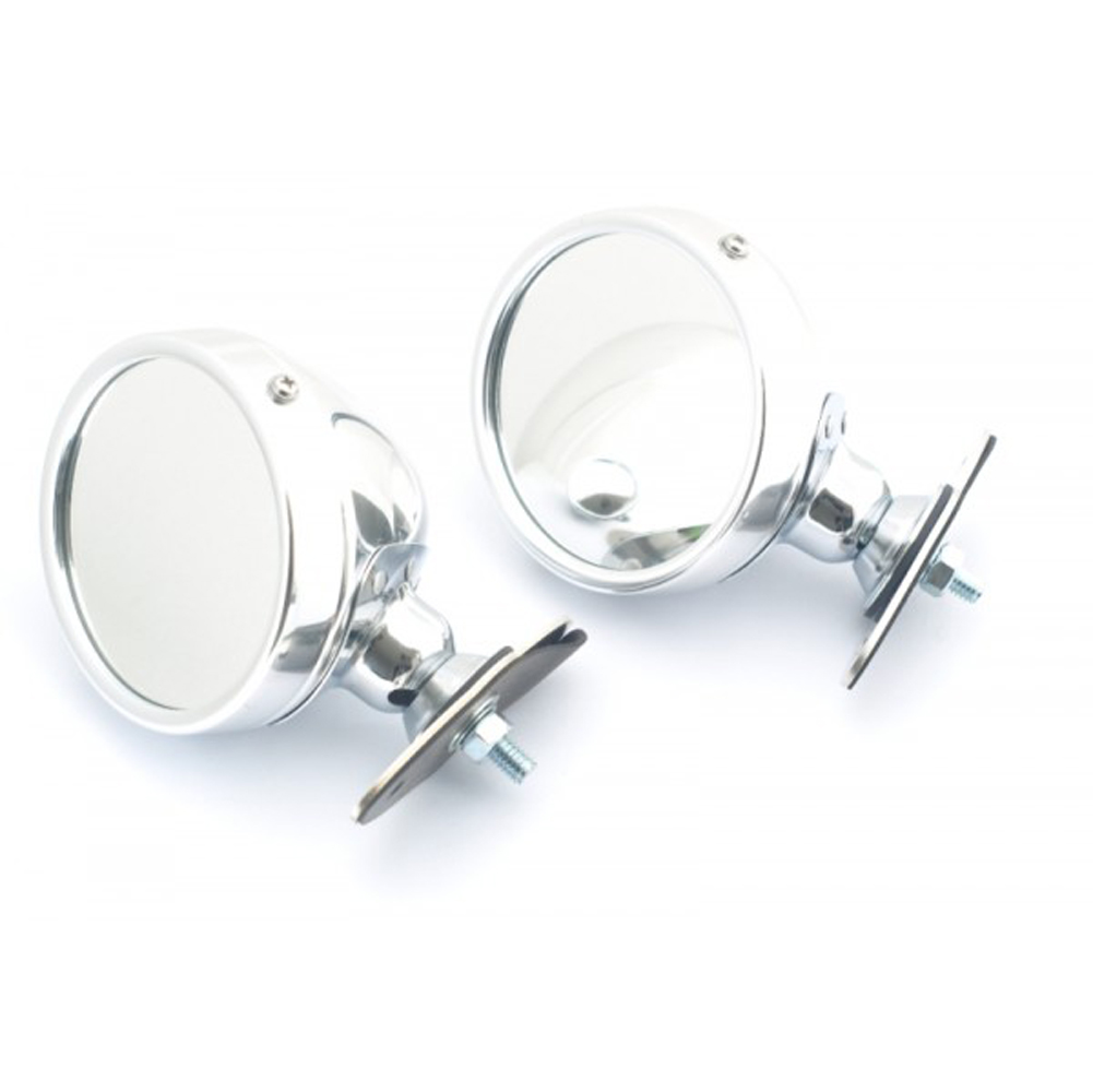 Jass Performance CLASSIC RACING STYLE SIDE MIRRORS POLISHED