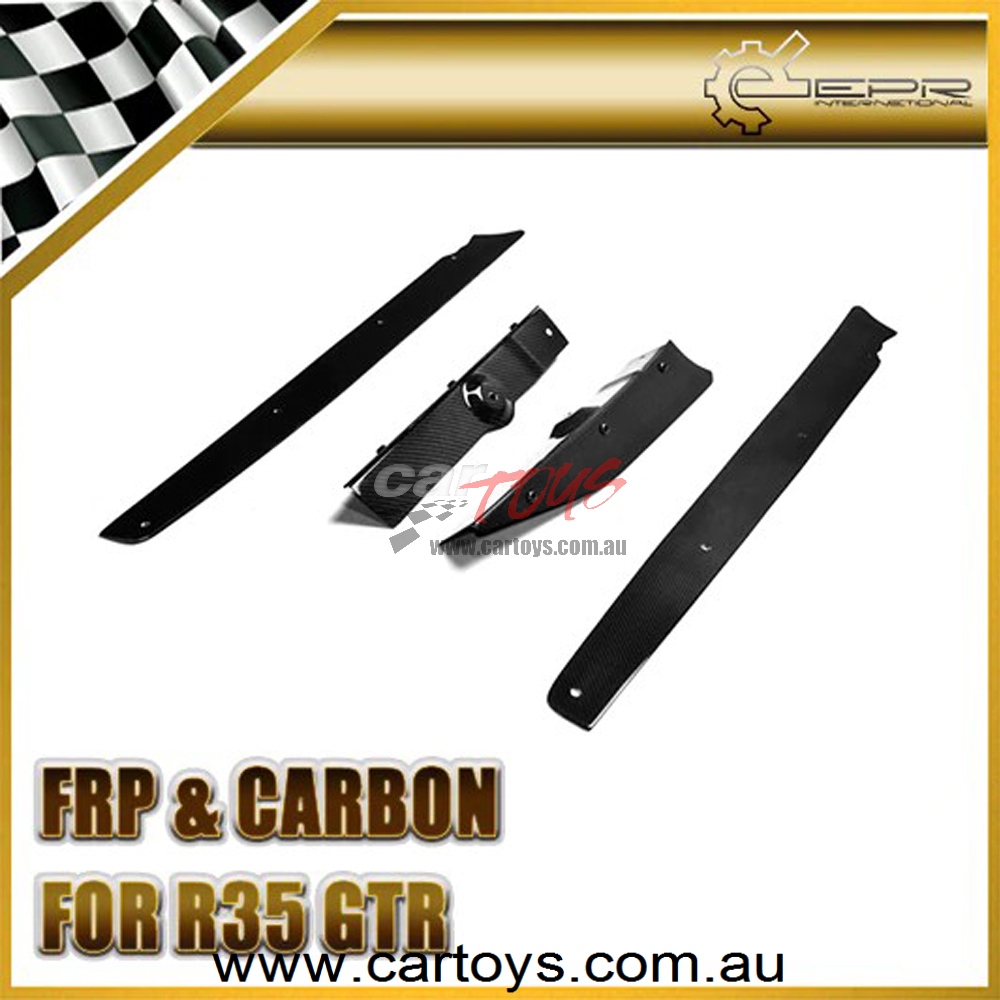 FITS Nissan 2013 FITS Nissan R35 GTR VER VRS Carbon Fiber Rear Diffuser Vertical Fin (4Pcs)