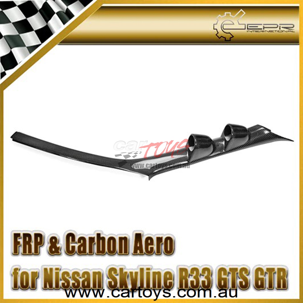 Nissan Skyline R33 GTS GTR Carbon fibre A Pillar Twin Gauge Pod 52mm RHD