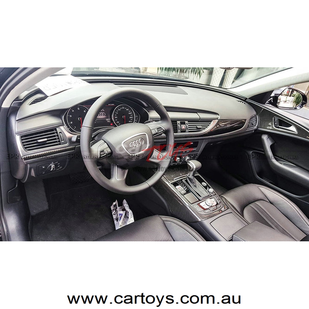 Audi A6 12-15 Carbon Fiber Interior Sets Replacement 9pcs LHD
