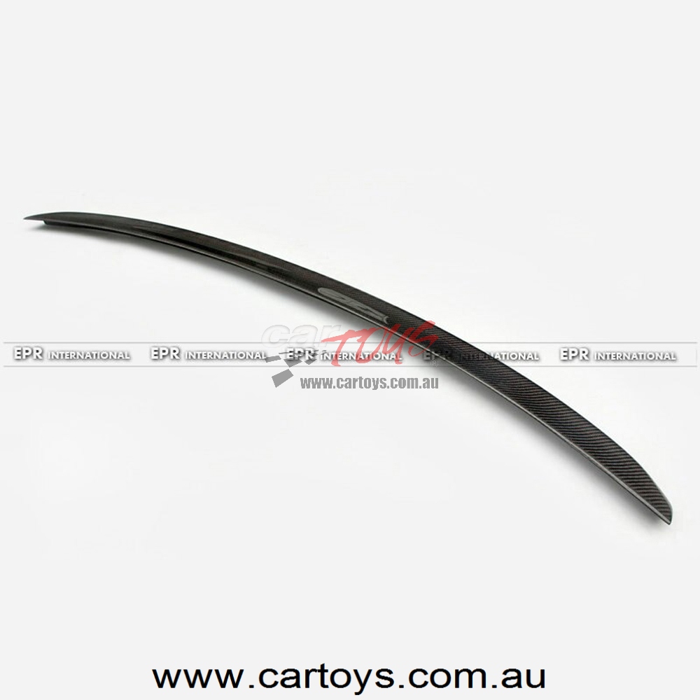 Audi A4 B8 S4 Style 09-12 Carbon Fiber Rear Spoiler Glossy Fibre Trunk Ducktail Wing Auto Racing Body Kit Trim