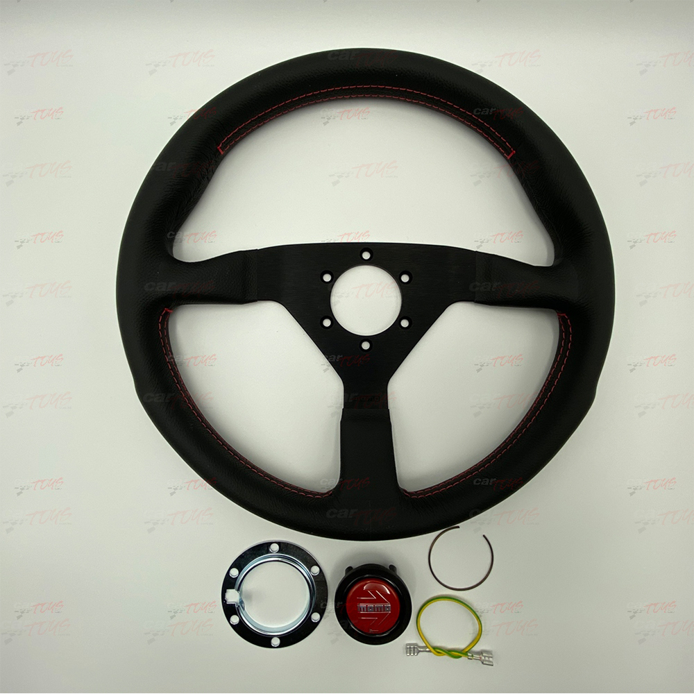 MOMO Montecarlo Red Stiching 320mm Steering Wheel – 11111782BKRER