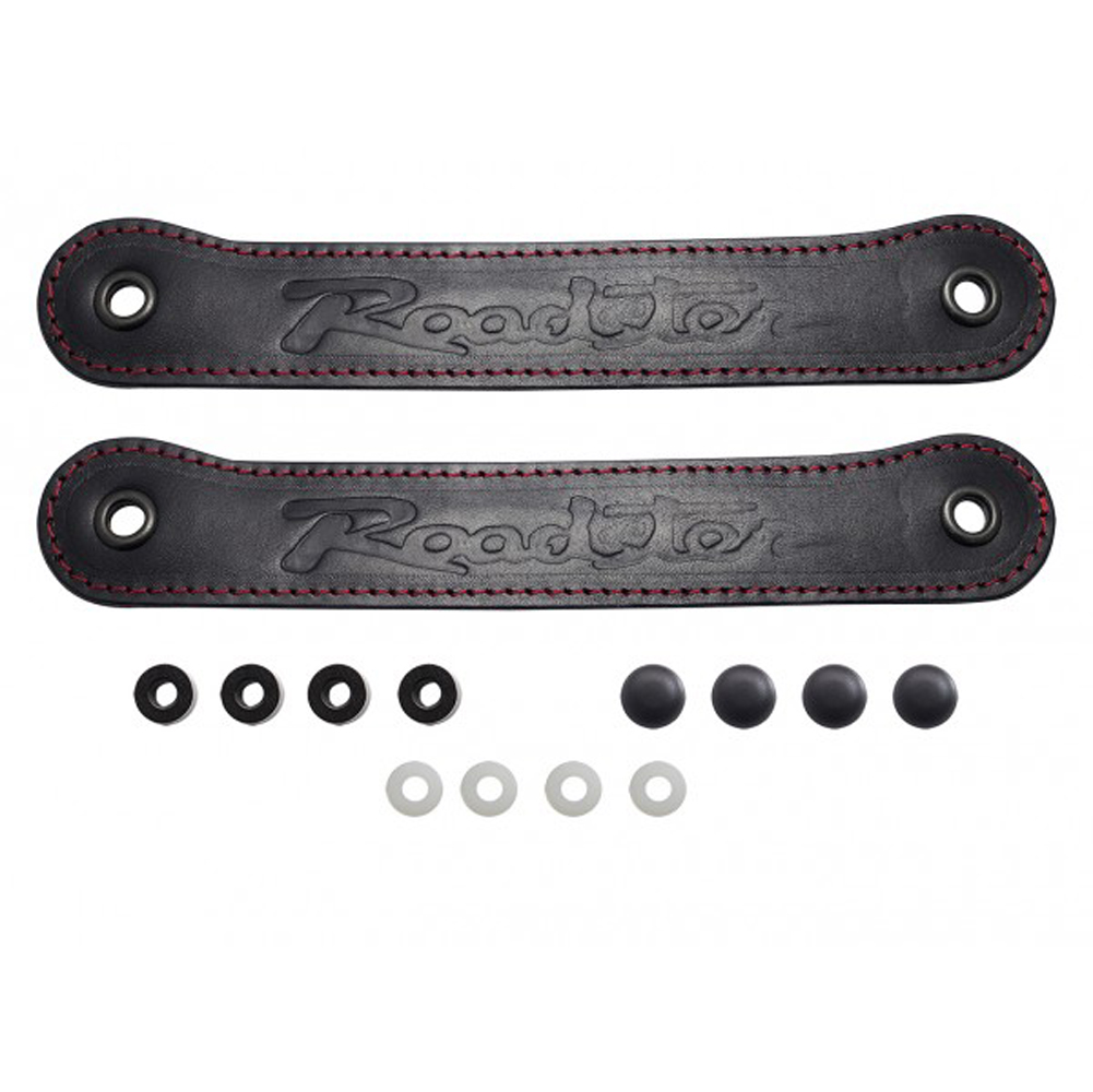 Jass Performance DOOR PULL ROADSTER REAL LEATHER RED STITCHING