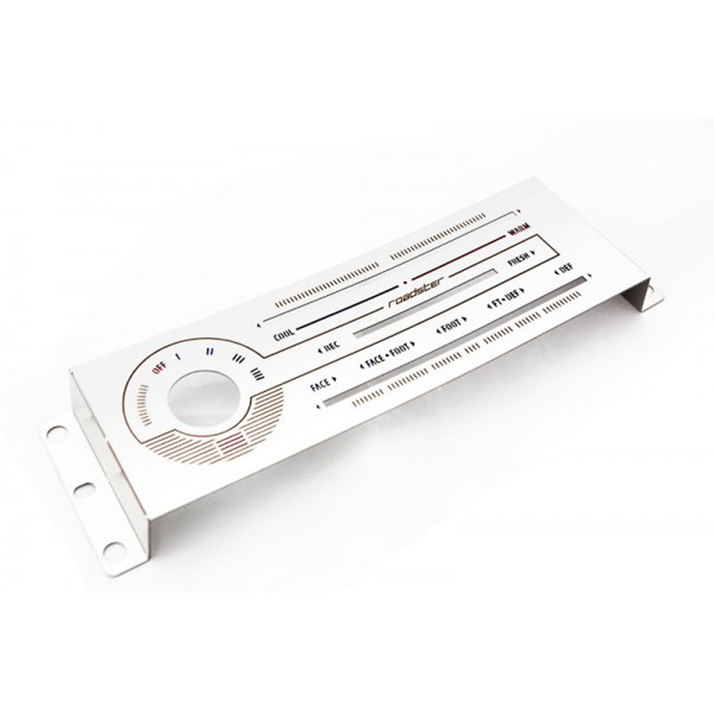 Jass Performance LABELED BRUSHED STAINLESS HEATER PANEL BLUE BACKLIGHT
