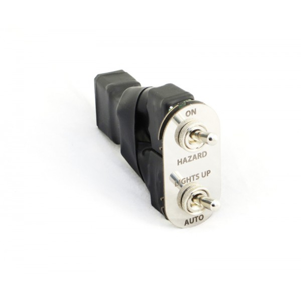 Jass Performance HEADLIGHTS HAZARD SWITCH VINTAGE STYLE STAINLESS BRUSHED