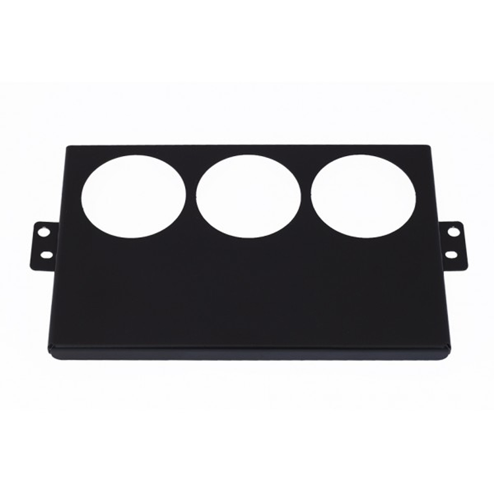 Jass Performance NB 2DIN CONTROL PANEL WITH 3X52MM GAUGE CUT OUTS BLACK