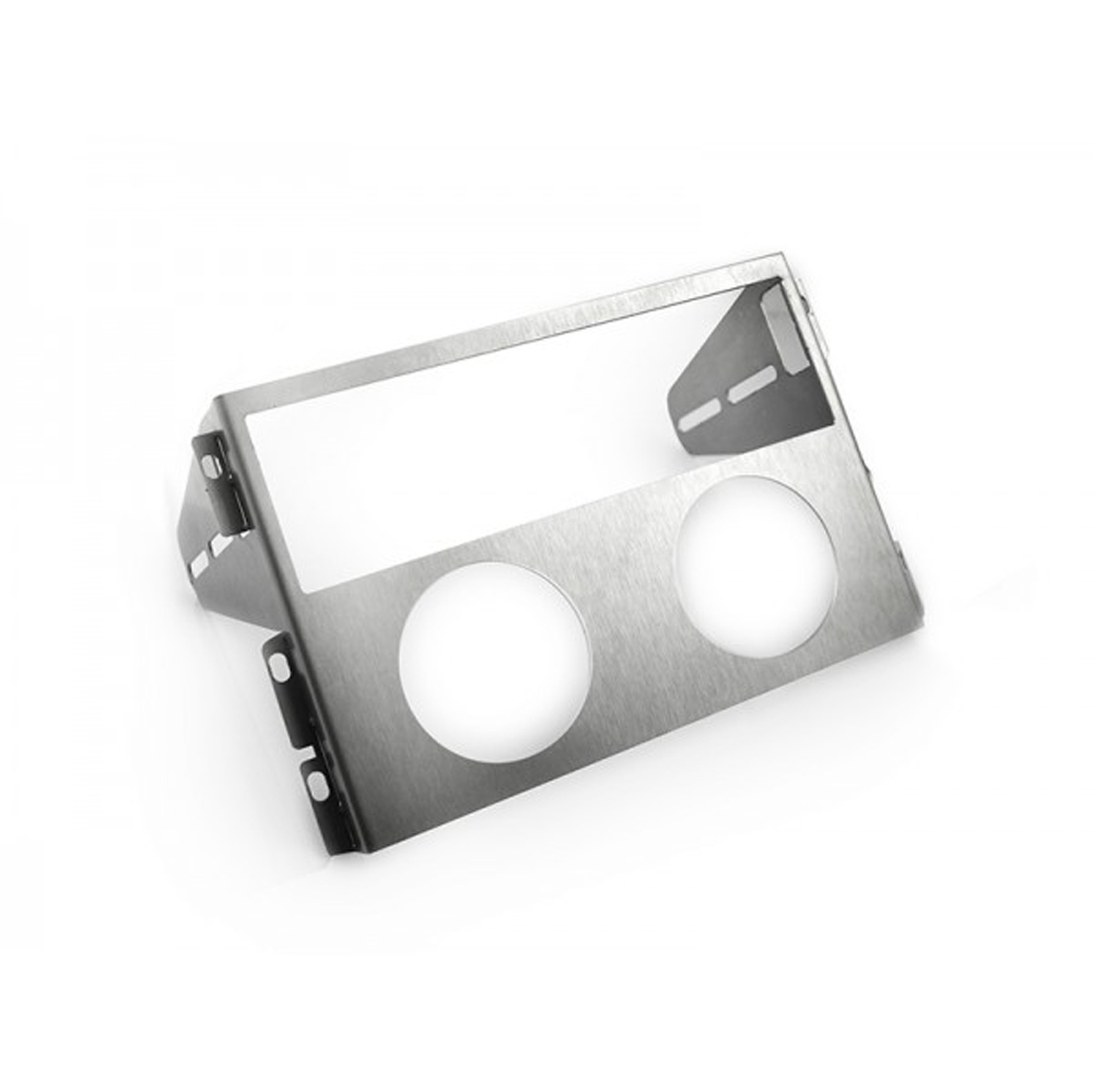 Jass Performance STAINLESS RADIO CAGE 2X GAUGES NA BRUSHED STAINLESS