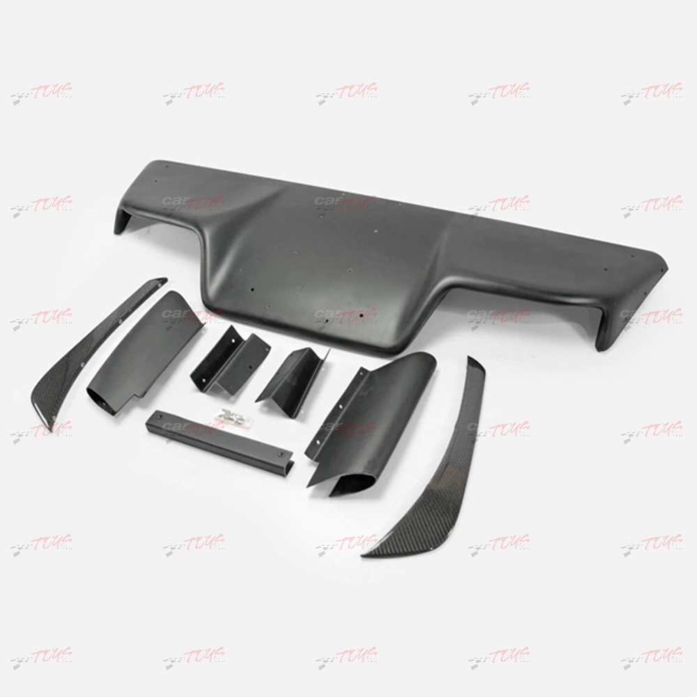 NISSAN 03-08 Z33 350z Infiniti G35 Coupe 2D JDM TS Style Rear Diffuser Type 2 8Pcs (with fitting)