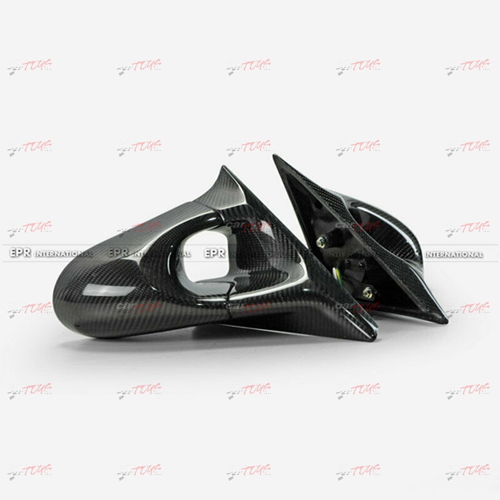 Z34 370Z Aero Mirror (Left Hand Drive) Forged Carbon Look