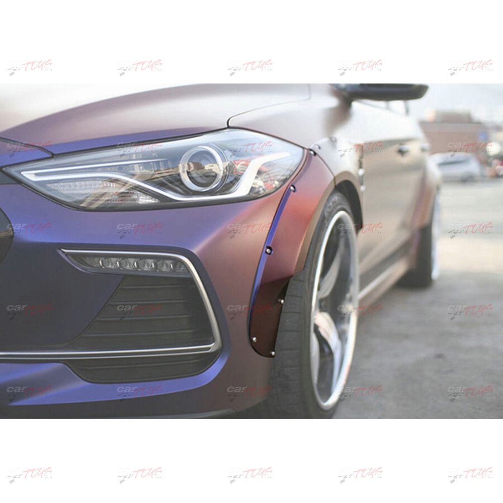 Evan-Fischer Front Fenders Pair For Hyundai Elantra 2019-2020 - Primed Steel - Driver & Passenger Side