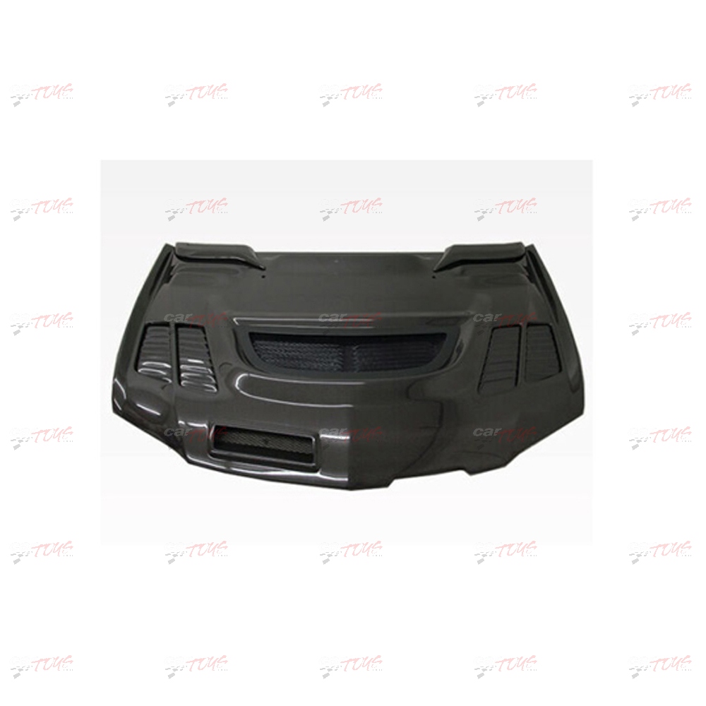 MITSUBISHI VCII-style CF hood for 2003-2006
Mitsubishi Lancer EVO8 (Not with hood latch)
