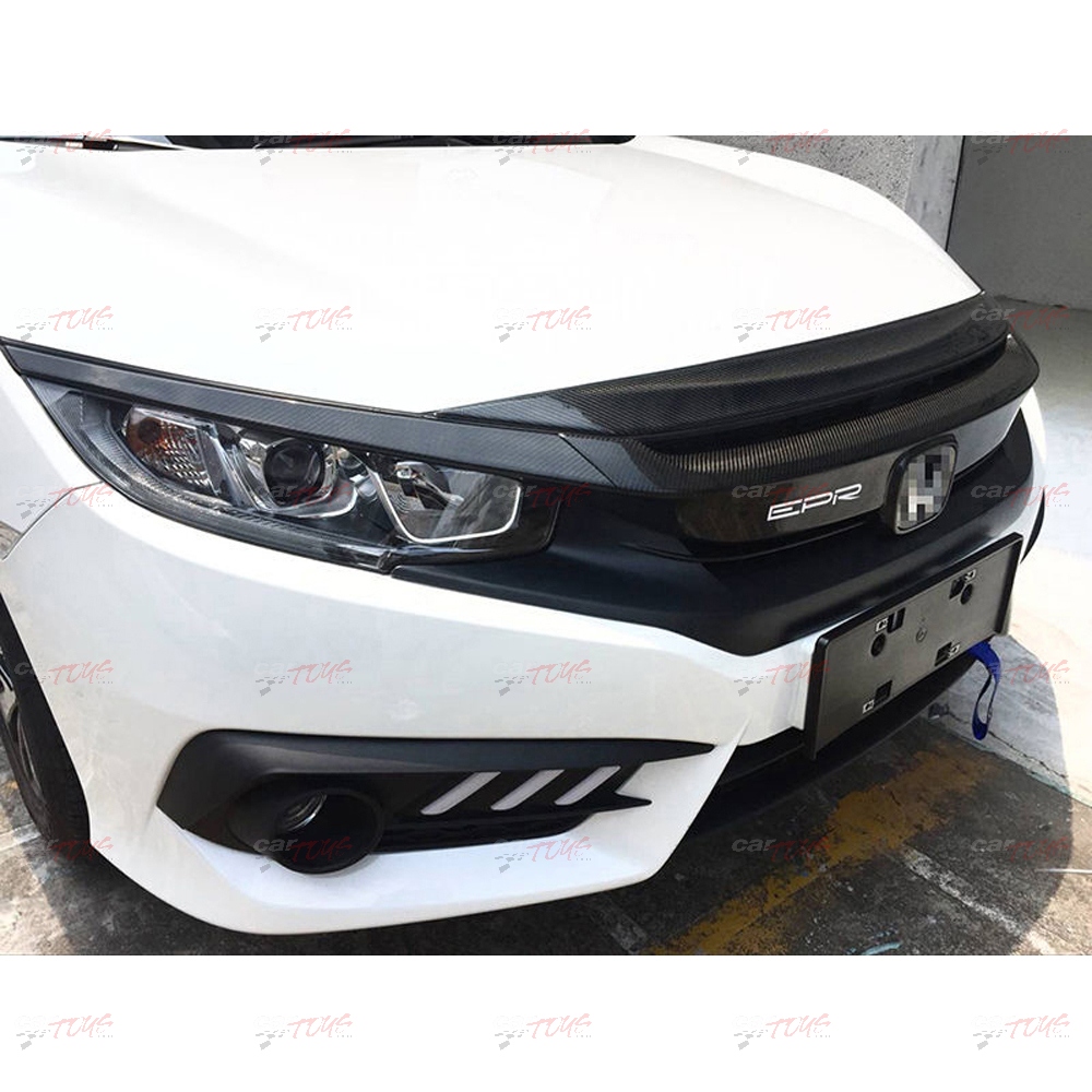 Honda 16-18 10th Gen Civic FC Hood cover lip Stick on Type