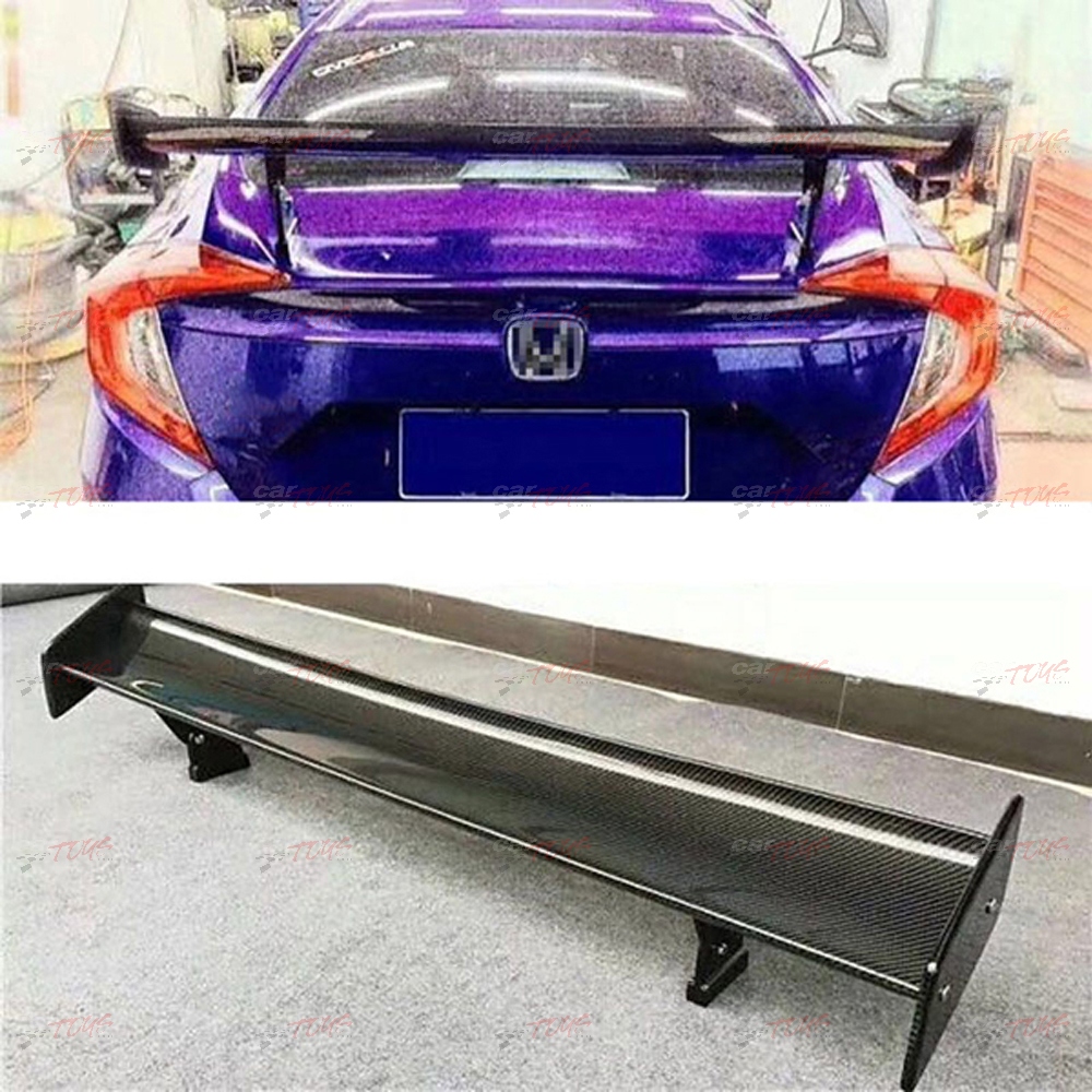 DREAMIZER 46" GT Style Rear Trunk Spoiler For Honda Civic X 10th Gen – Gloss Black