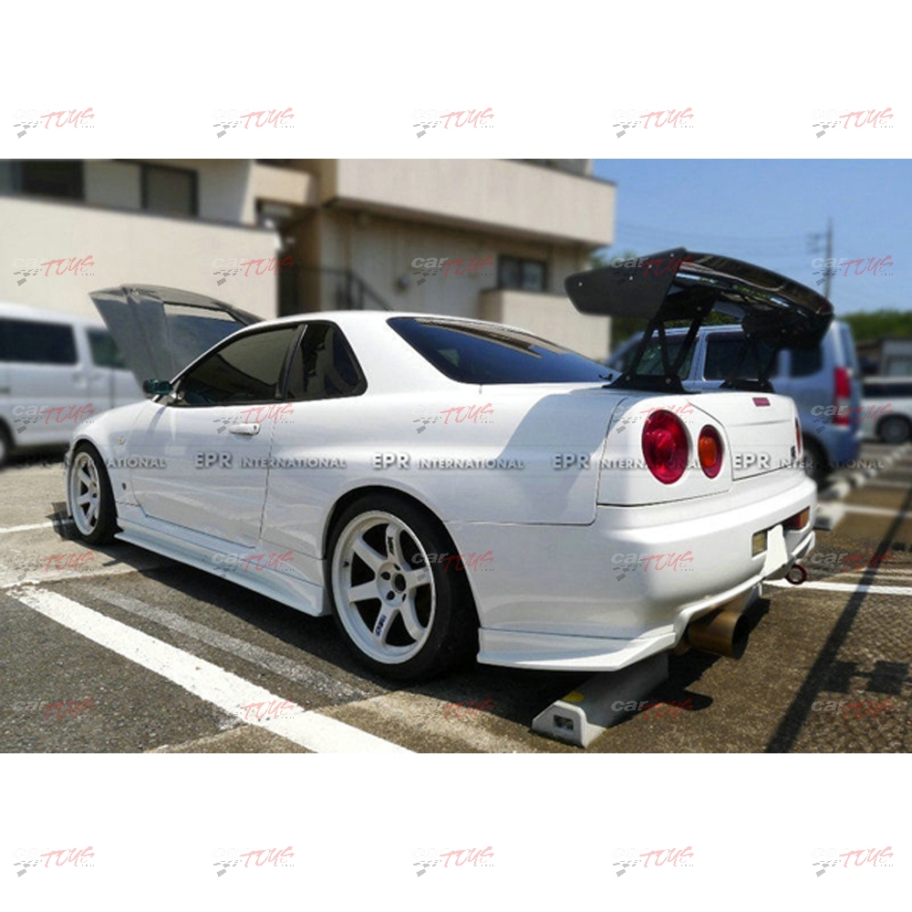 Skyline R34 GTR HSM Type Rear bumper spat Carbon Fibre