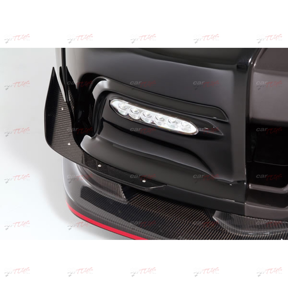 NISSAN R35 Varis 14′ version Front Bumper Canard With Bracket
