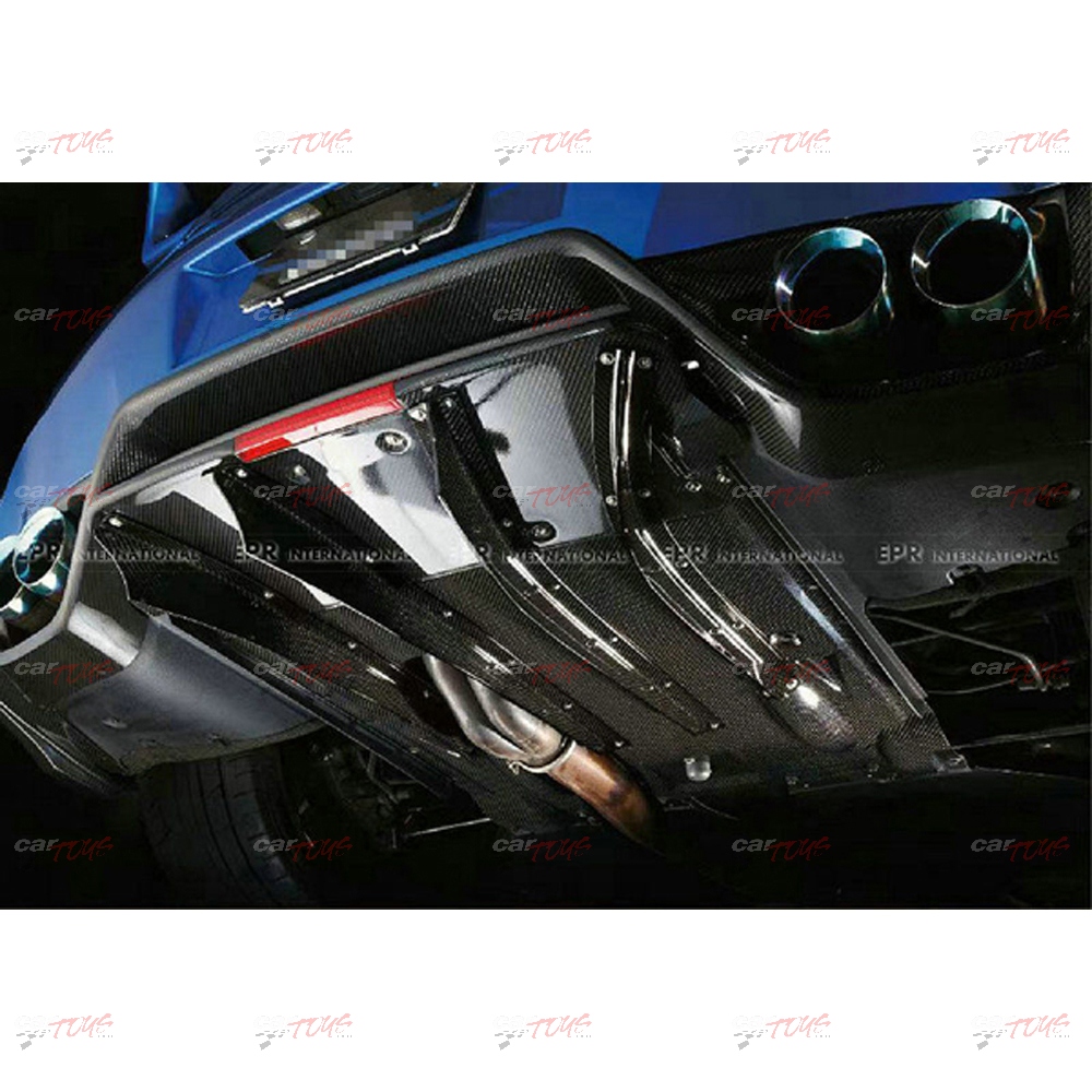 2008-16 R35 TS style rear under fins (4 pcs kit) (To be used with TS M17 Rear Under Bumper or Rear Under Bumper Ver.2 Carbon Fibre