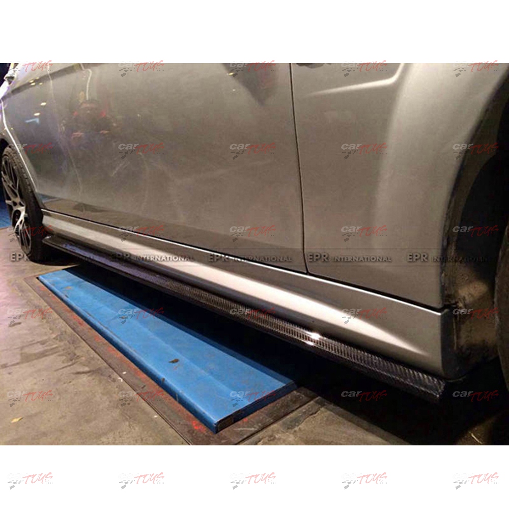 MERCEDES BENZ C-CLASS W204 W204 C63 Revozport RBS II Style Side Skirt extension (Sedan or Coupe)