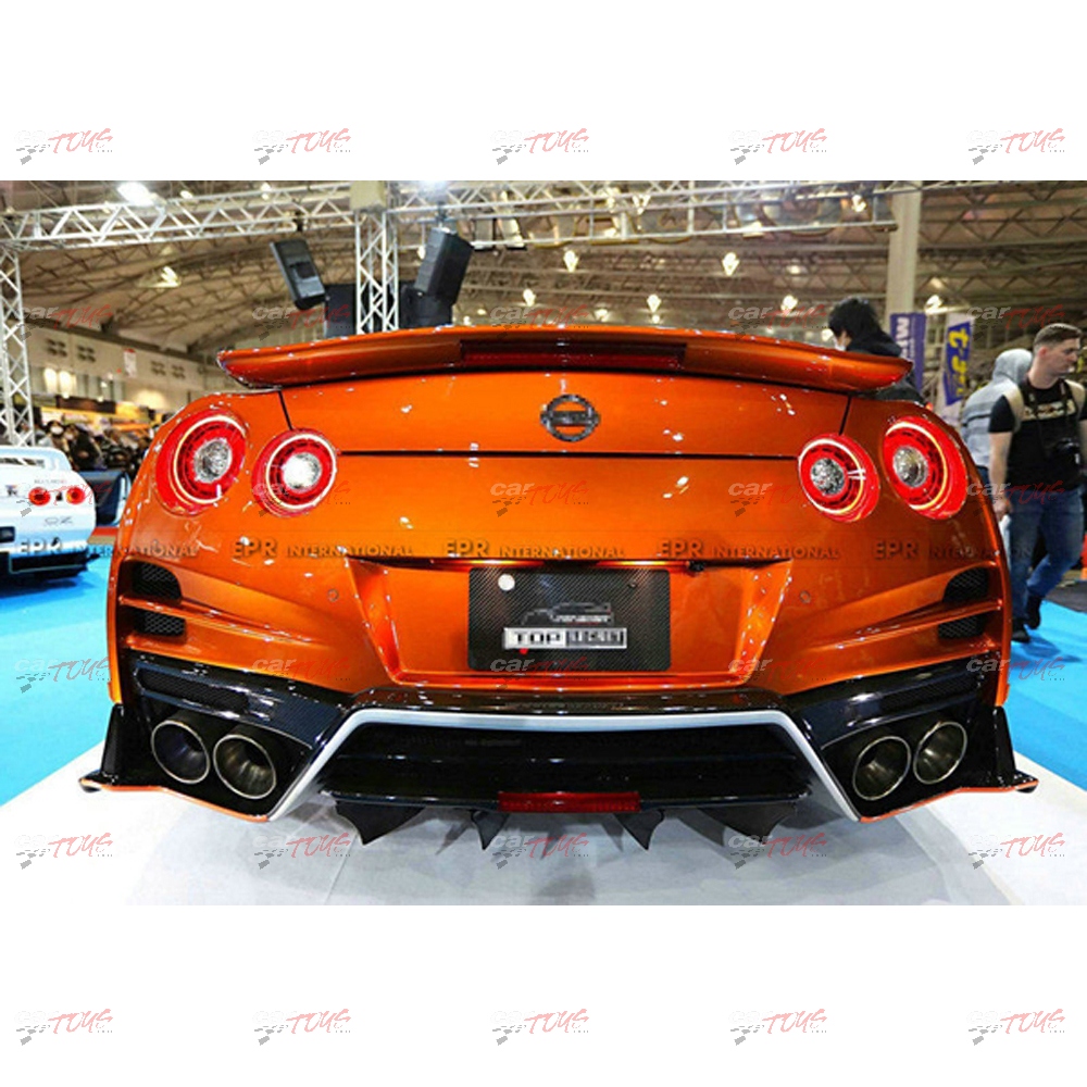 MY17 R35 GTR TS Style Rear Bumper (Included rear lip, diffuser blade x ...