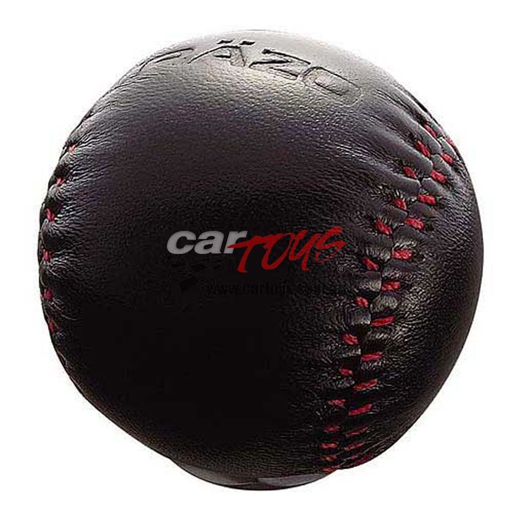 Razo RA114 Gear Knob Red Stitch Black Leather Universal fit
