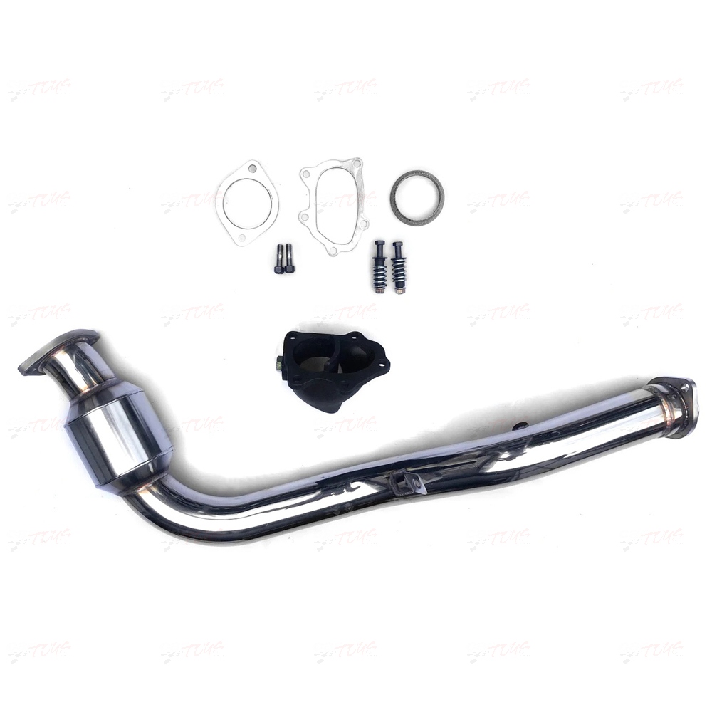 AVOTurboworld Exhaust Catted Down Pipe 3″ Stainless Steel Downpipe with 160 Cell Race Metal Cat and Cast Outlet for 4AT Subaru