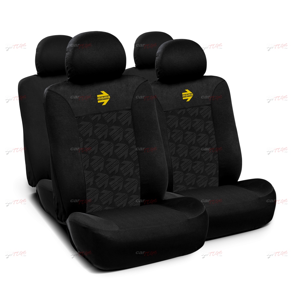 MOMO SEAT COVER SET YOUNG BLACK / BLACK Car Toys