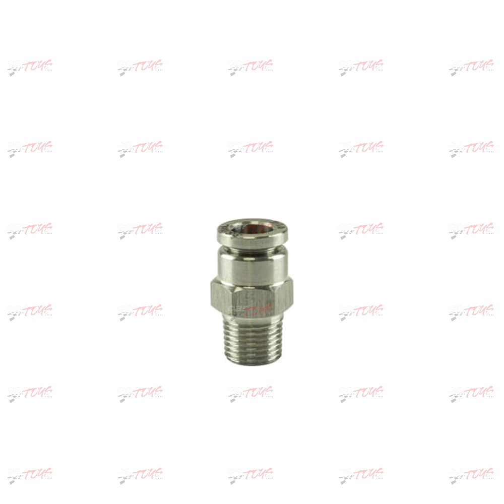 Turbosmart 1/8″ NPT Str Pushloc Fitting – SS – 1/4″